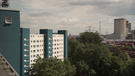 Geschosswohnungsbau aus den 70er Jahren im Ortsteil Oslebshausen