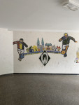 Werder-Bremen Mosaik in der Wohnanlage Wohlers Eichen